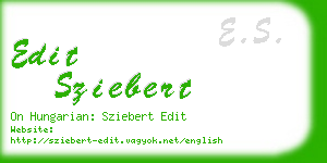 edit sziebert business card